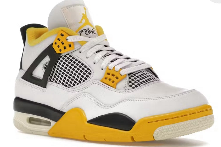 Air Jordan 4 Retro White/Vivid Sulfur W 10.5/ M 9